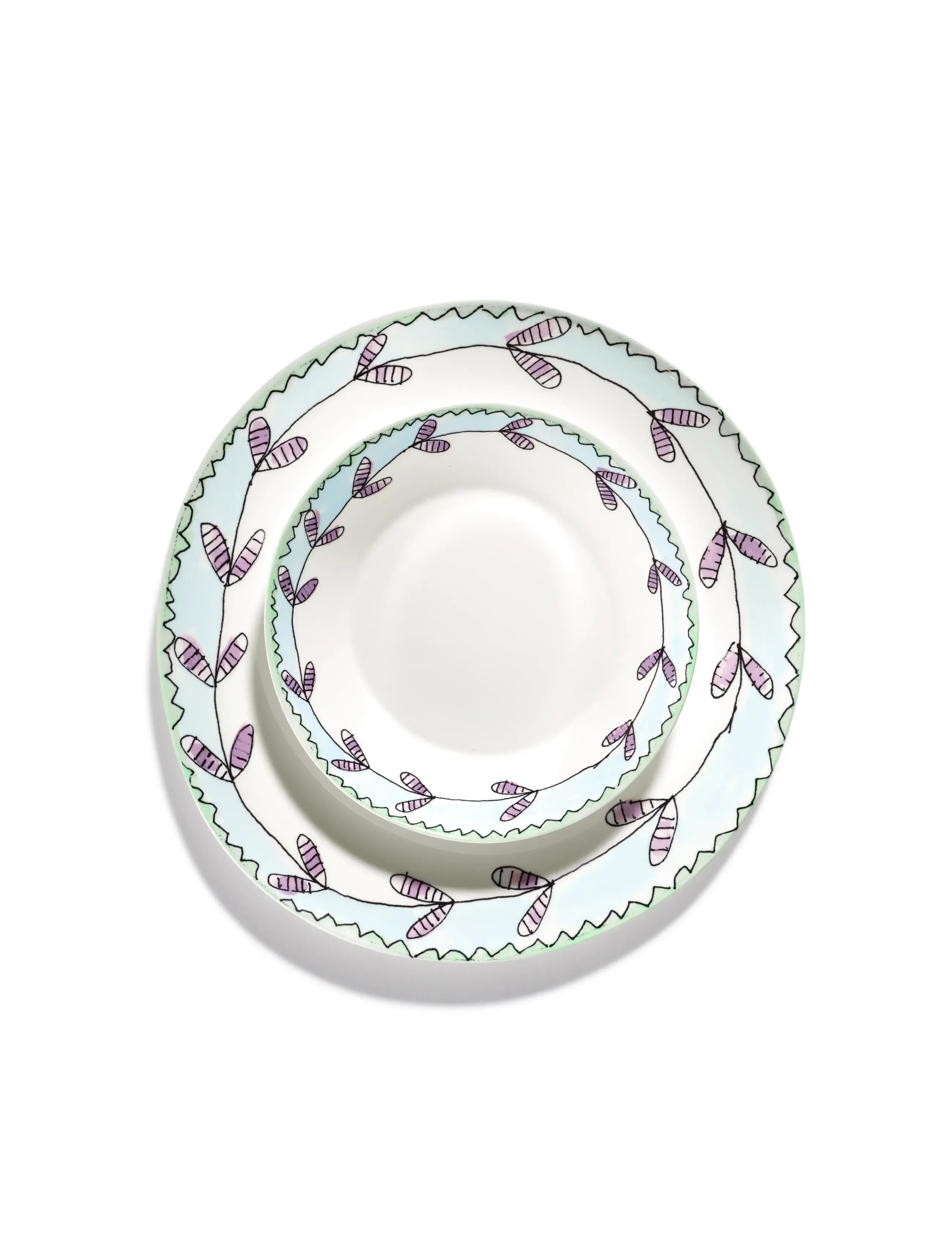 Serax Plate L Mirtillo Nude Mf Set/2, Ø 28 cm, Plates, Weiß - Dinner Homeware
