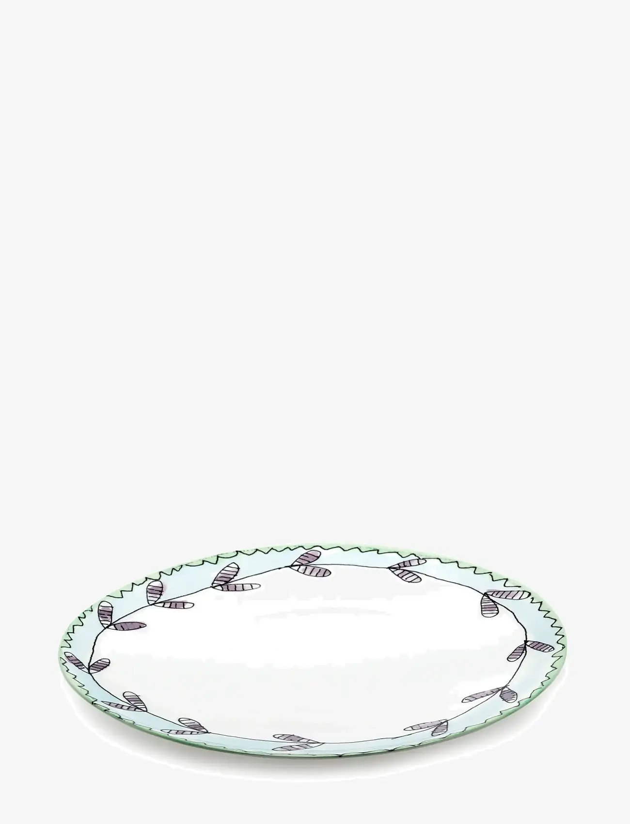 Serax - PLATE L BLOSSOM MILK MF set/2 - köp efter pris - pink green - 0