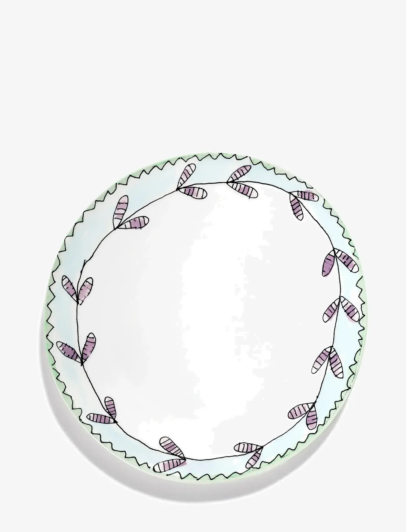 Serax - PLATE L BLOSSOM MILK MF set/2 - köp efter pris - pink green - 1