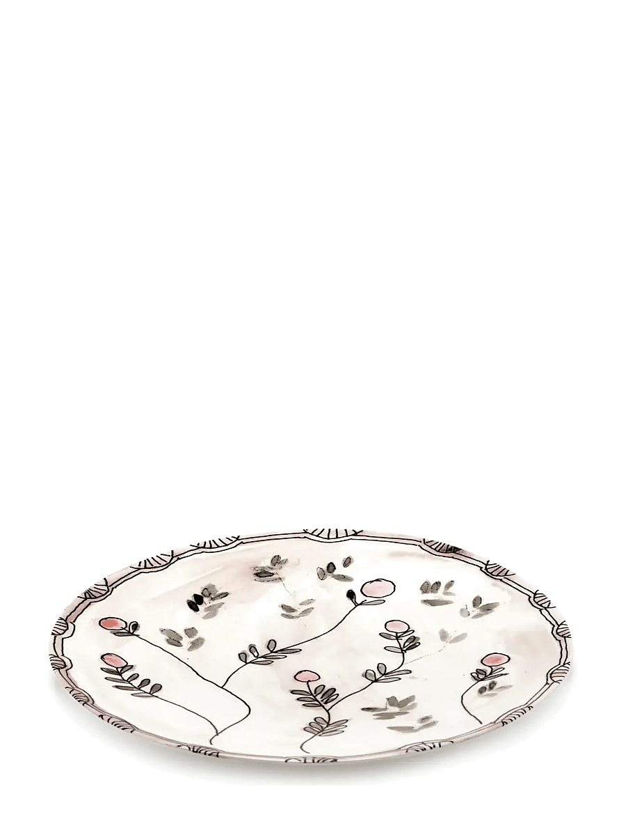 Serax - Serax Marni Midnight Flowers Serving Plate L D35cm Anemone milk - vaagnad ja roogade serveerimisalused - pink green - 1