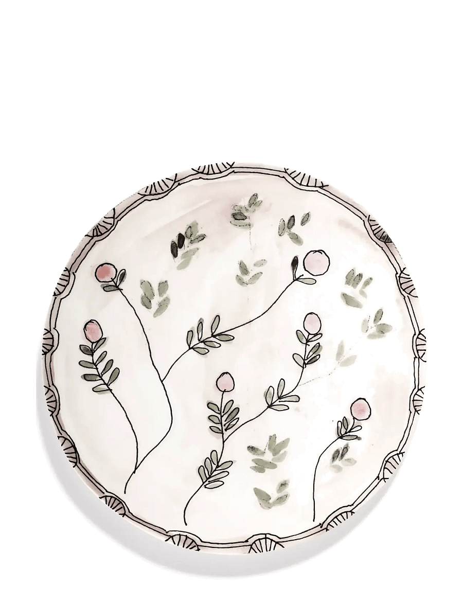 Serax - Serax Marni Midnight Flowers Serving Plate L D35cm Anemone milk - vaagnad ja roogade serveerimisalused - pink green - 3