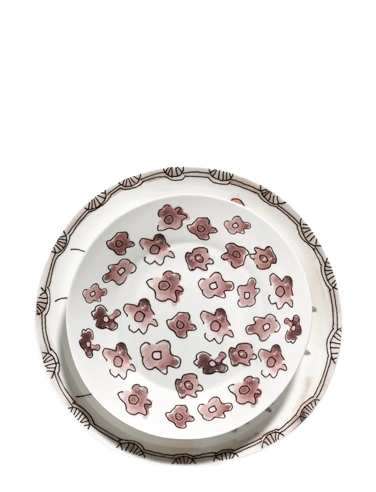 Serax - DEEP PLATE M DARK VIOLA MF set/2 - dinner plates - pink - 2