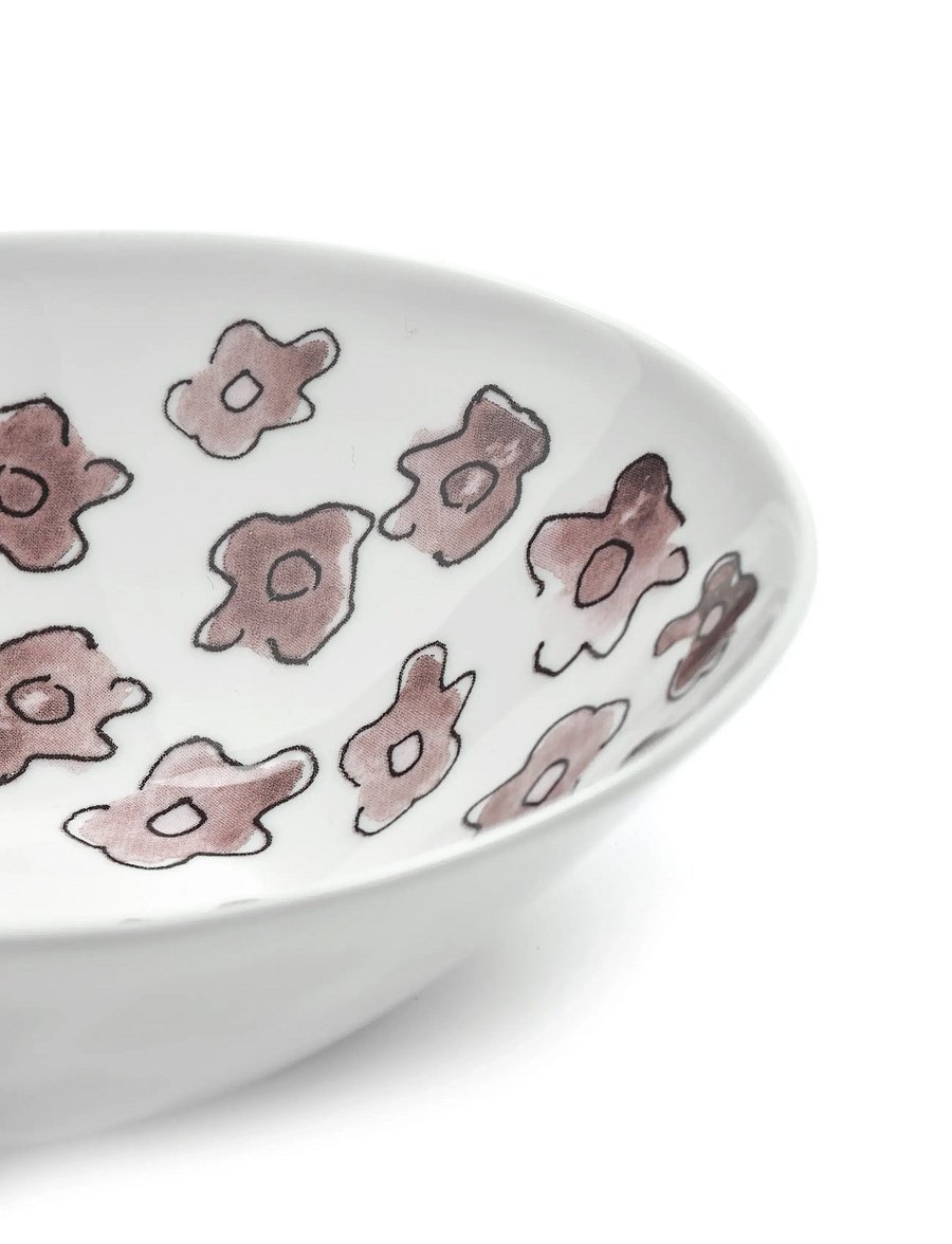 Serax - LOW BOWL S DARK VIOLA MF set/2 - müslischalen - pink - 4