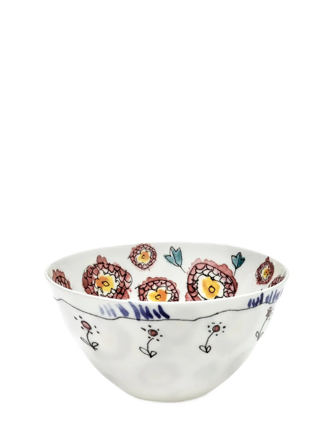 Serax - BOWL S ANEMONE MILK MF set/2 - tarjoilukulhot - red blue - 2
