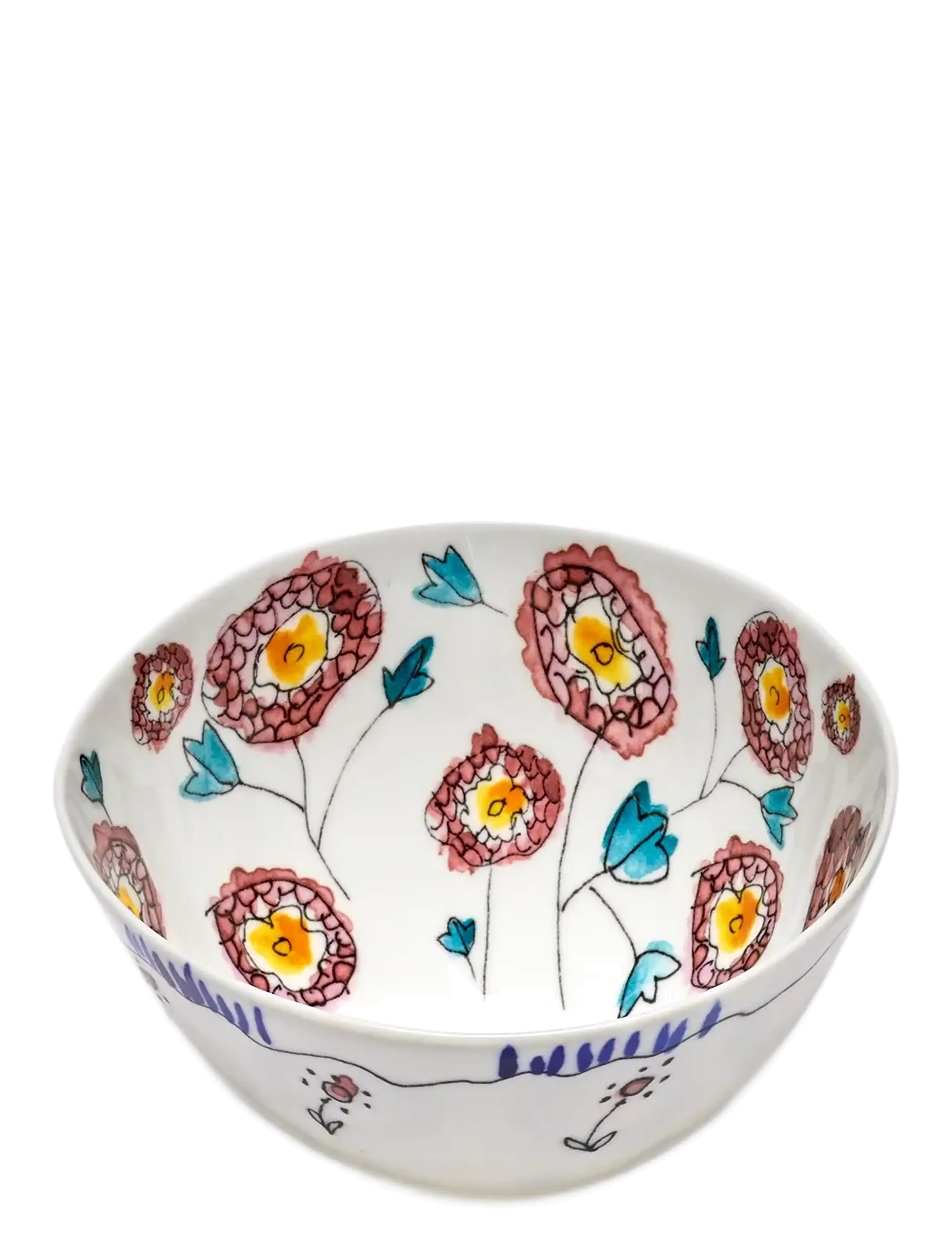 Serax - BOWL S ANEMONE MILK MF set/2 - tarjoilukulhot - red blue - 3