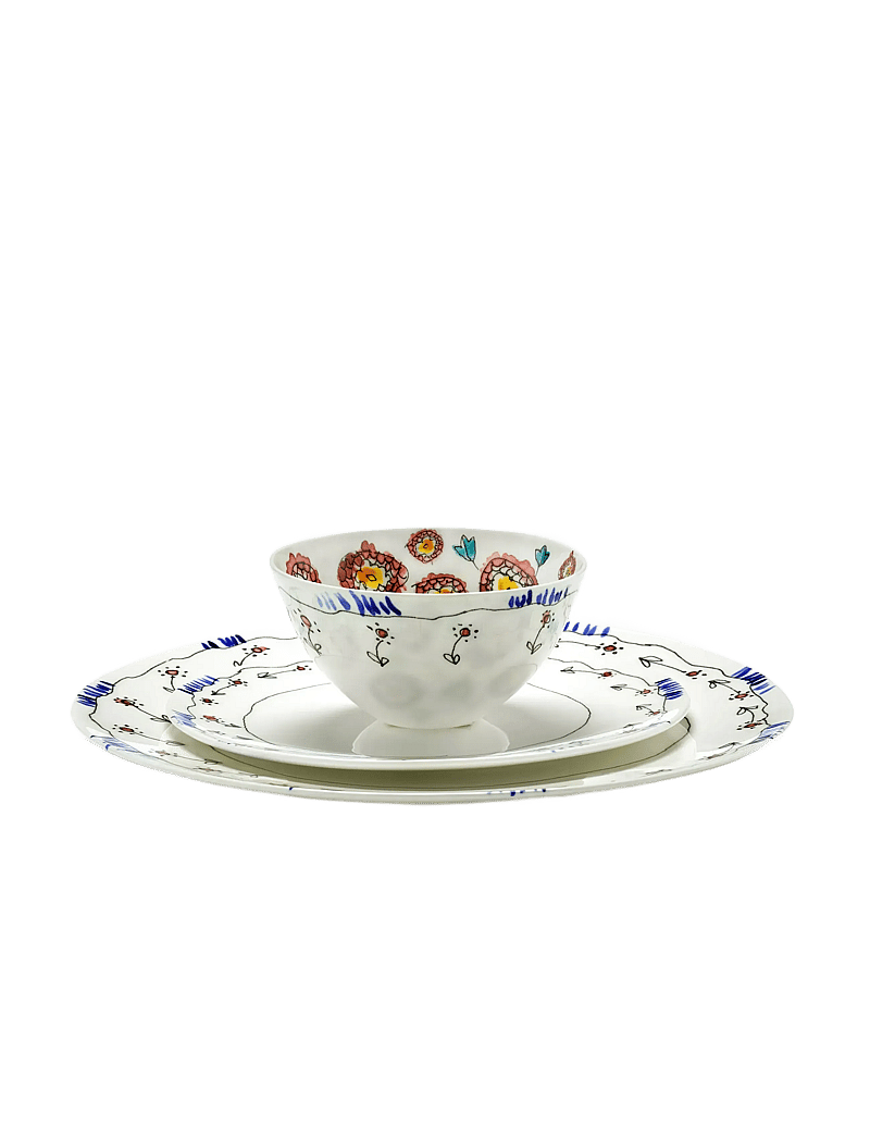 Serax - BOWL S ANEMONE MILK MF set/2 - serviravimo indai - red blue - 0