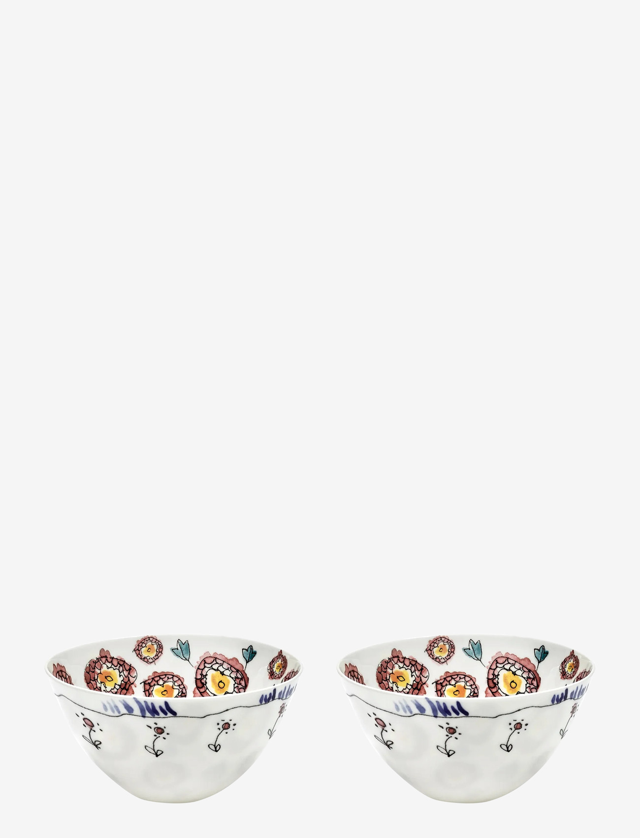 Serax - BOWL S ANEMONE MILK MF set/2 - serveerschalen - red blue - 1