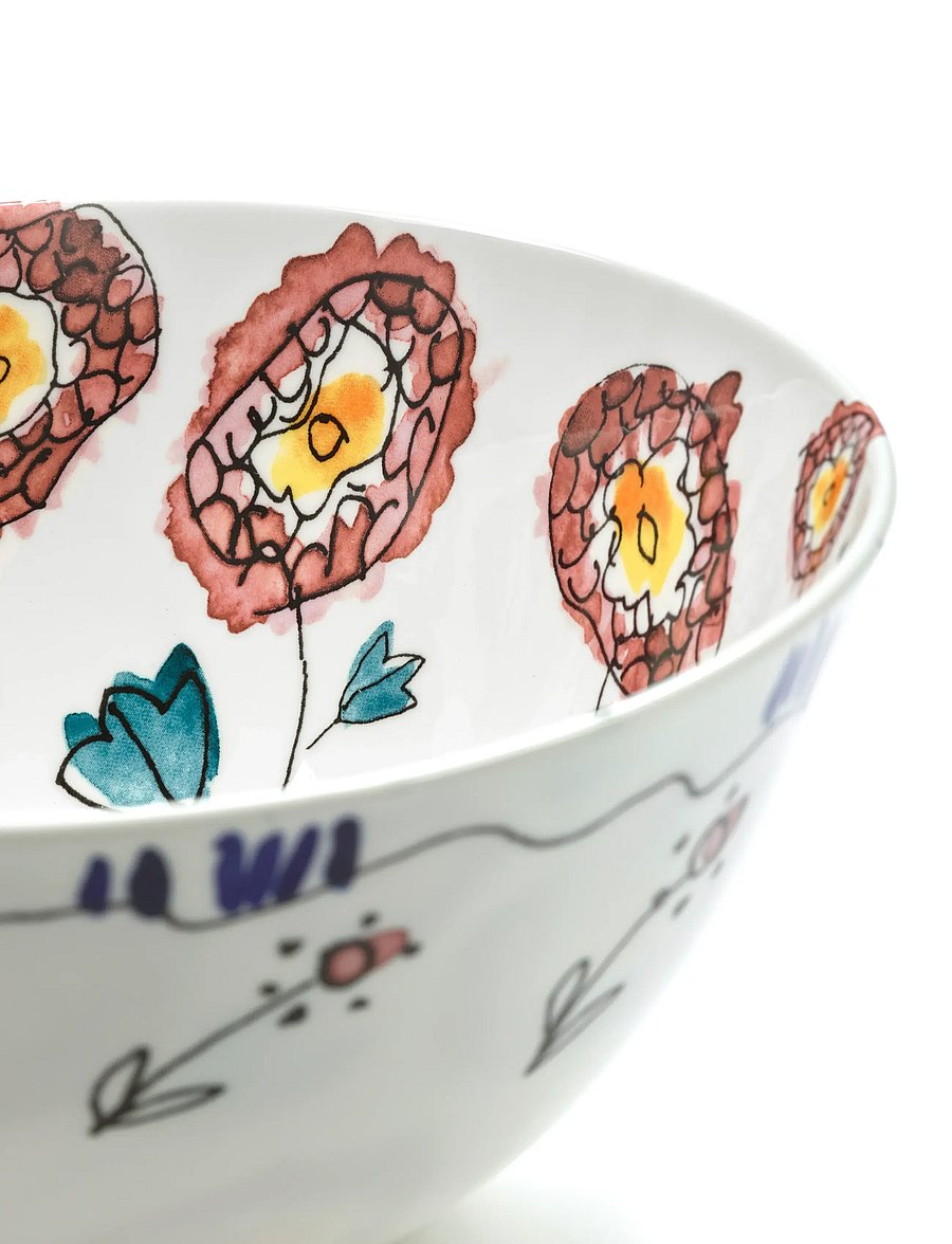 Serax - BOWL S ANEMONE MILK MF set/2 - red blue - 5