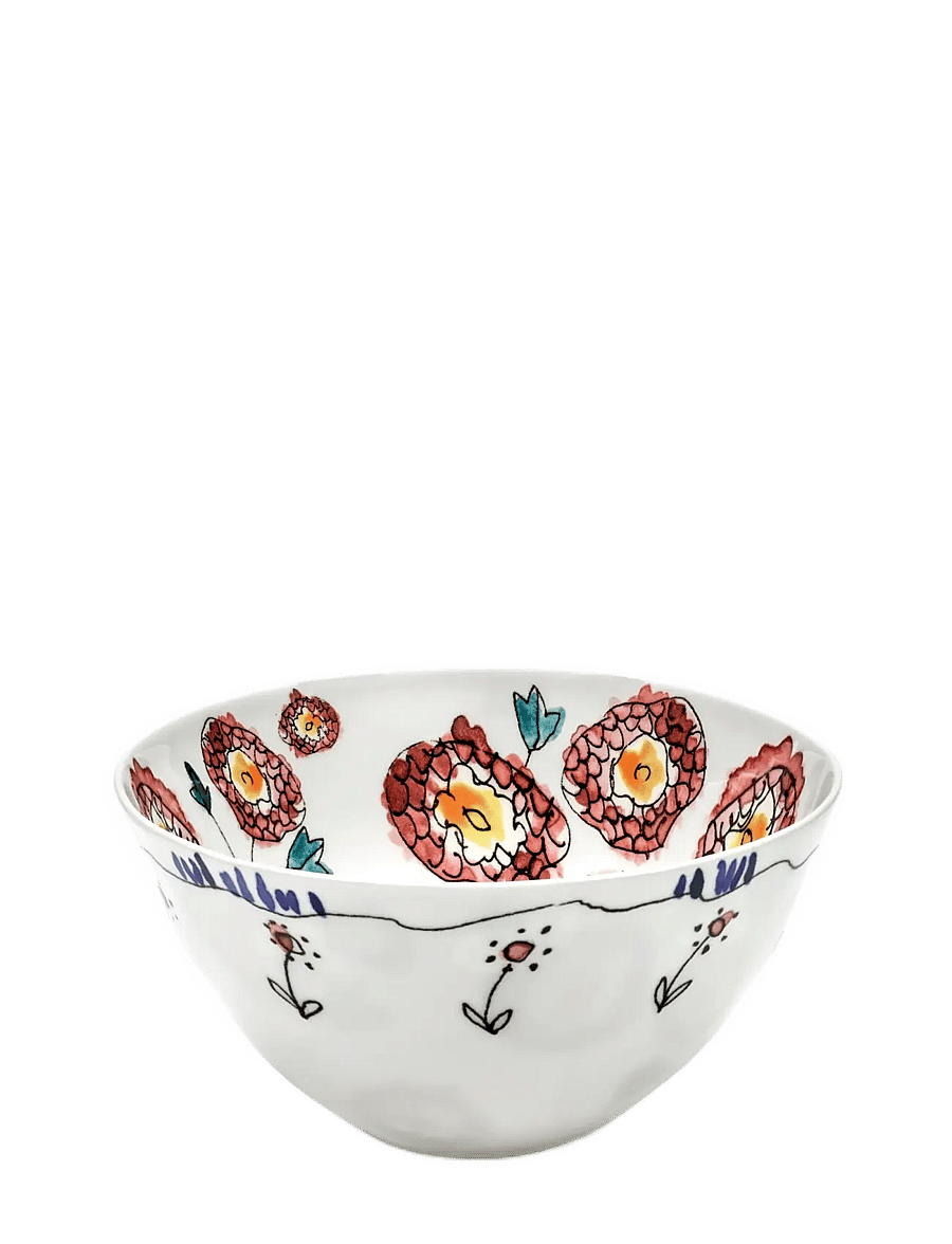 Serax - BOWL M ANEMONE MILK MF set/2 - serveerimisnõud - red blue - 1