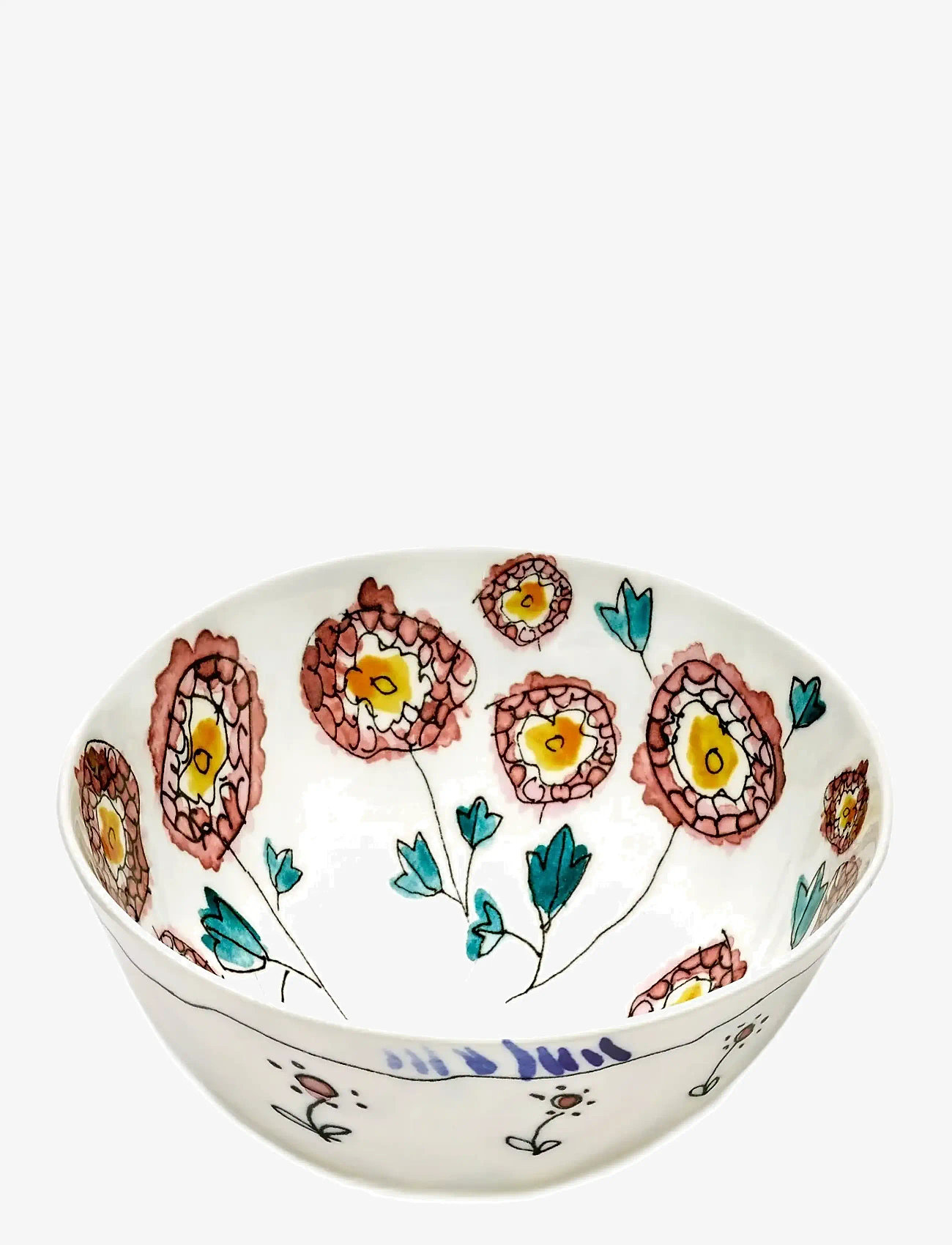 Serax - BOWL M ANEMONE MILK MF set/2 - serving bowls - red blue - 1