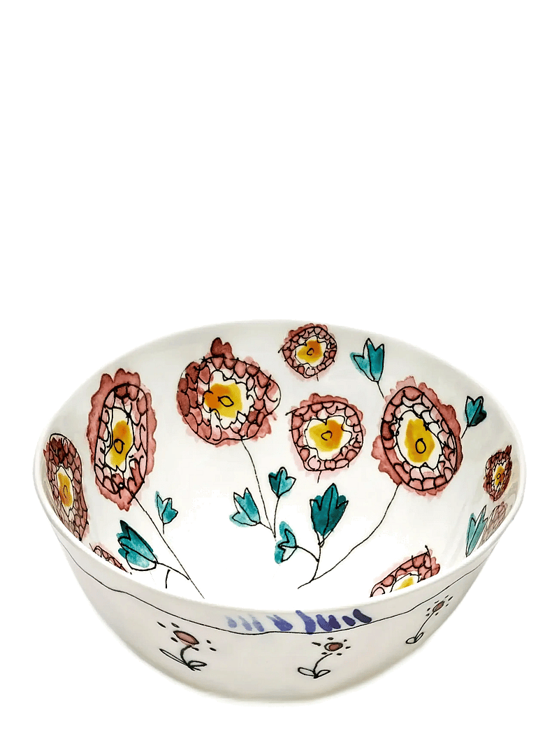 Serax - BOWL M ANEMONE MILK MF set/2 - serveerimisnõud - red blue - 1