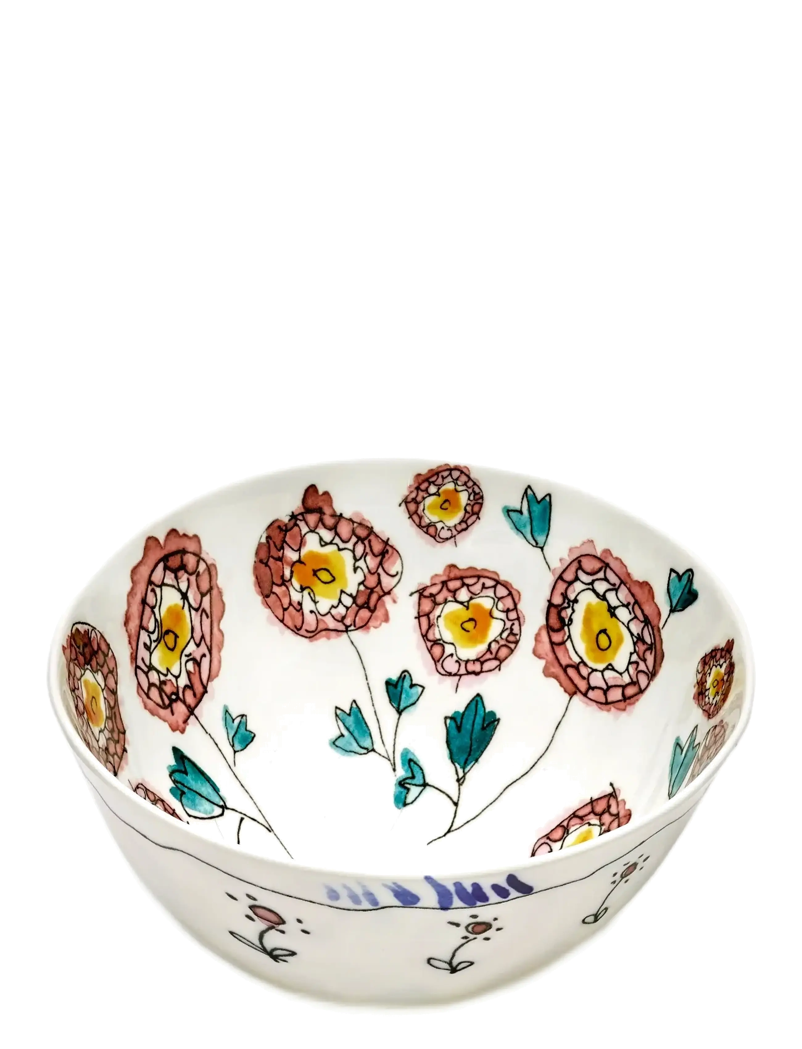 Serax - BOWL M ANEMONE MILK MF set/2 - miski do serwowania - red blue - 2