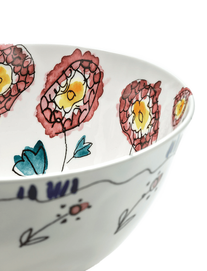 Serax - BOWL M ANEMONE MILK MF set/2 - serveerimisnõud - red blue - 4