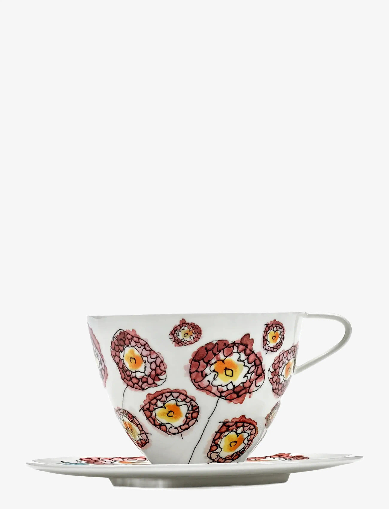 Serax - CAPPUCCINO CUP + SAUCER ANEMONE MILK MF set/2 - teetassid - pink blue - 1