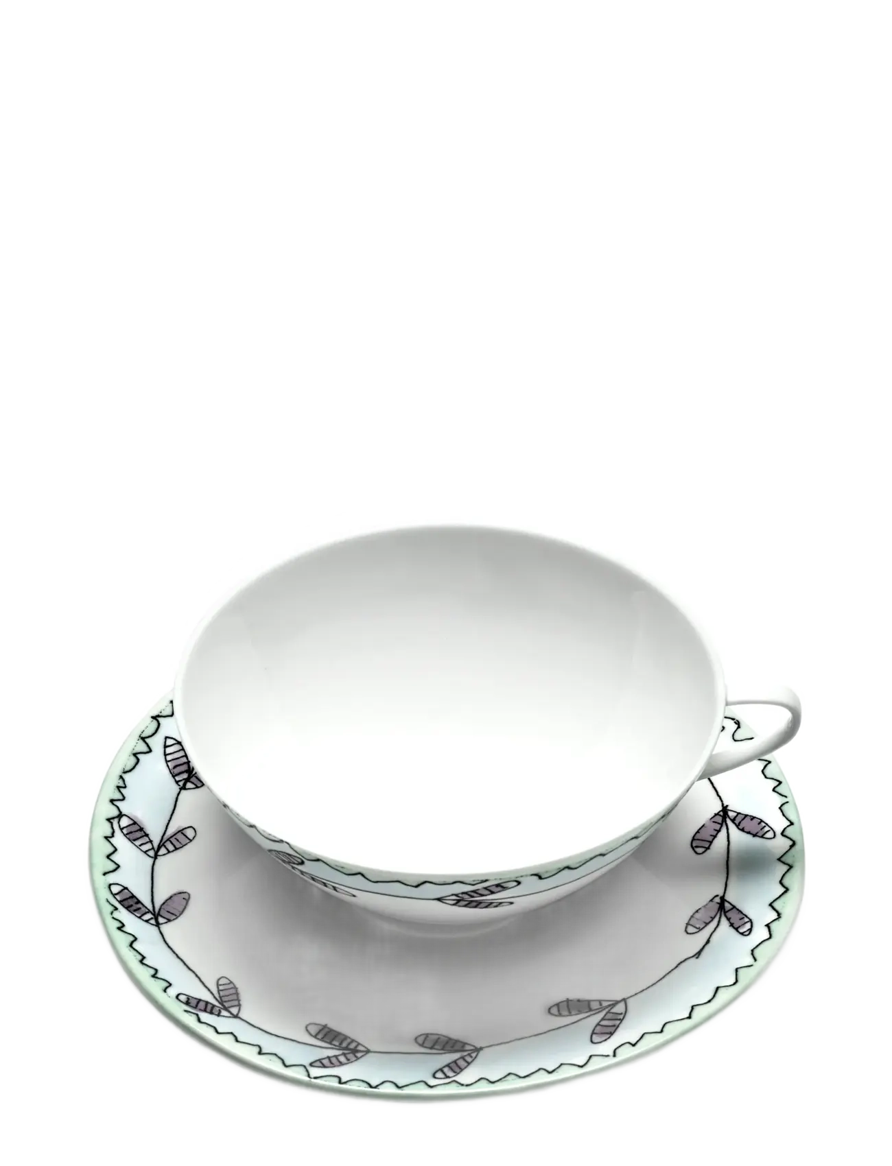 Serax - TEA CUP + SAUCER BLOSSOM MILK MF set/2 - tea cups - pink blue - 1