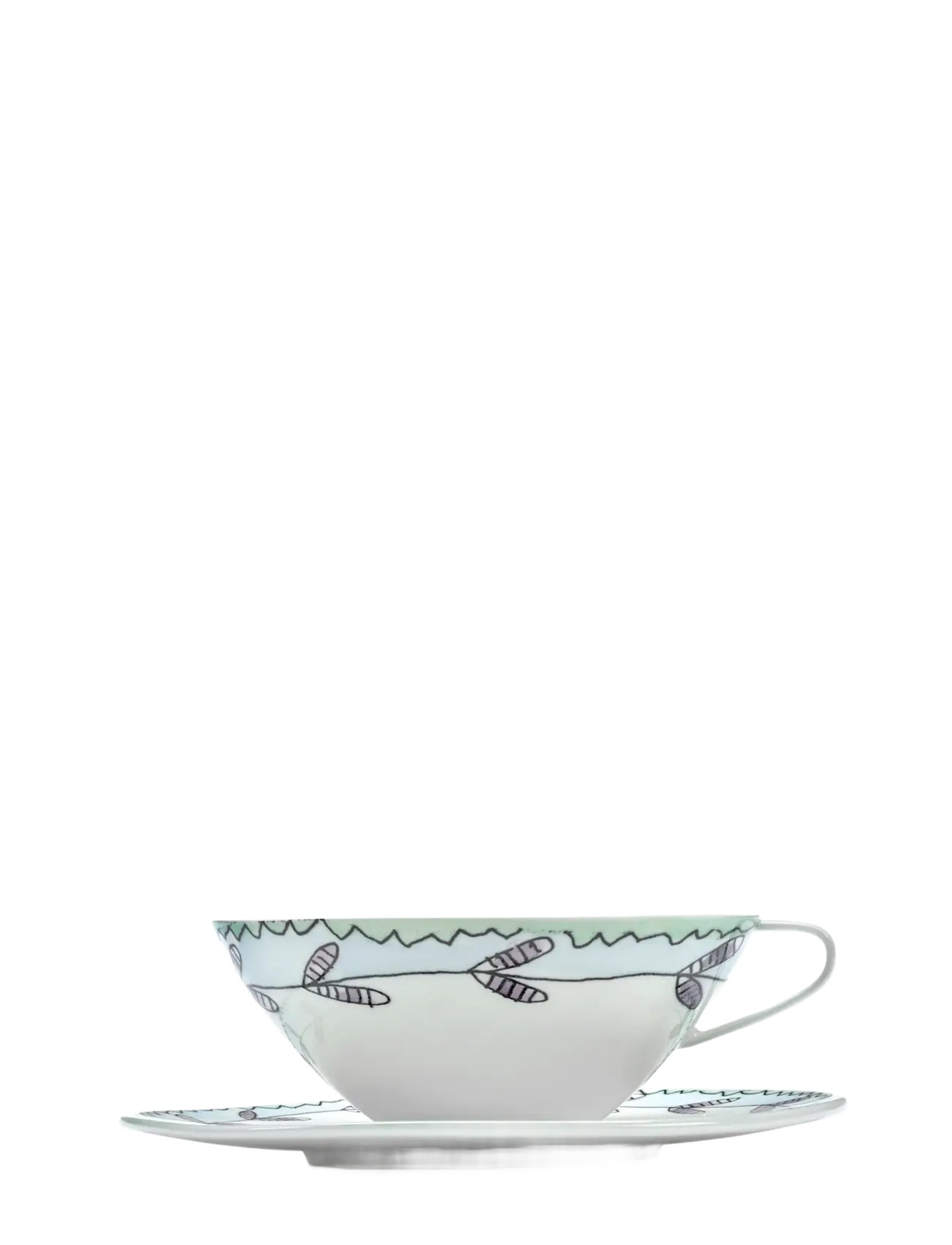 Serax - TEA CUP + SAUCER BLOSSOM MILK MF set/2 - tea cups - pink blue - 2
