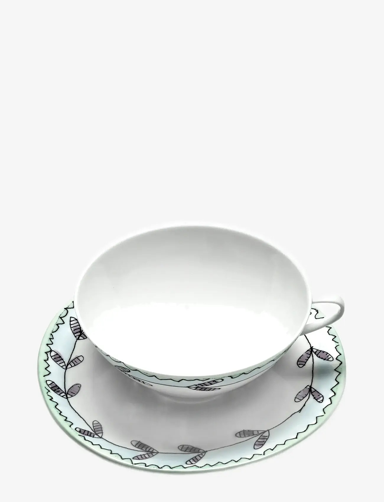 Serax - TEA CUP + SAUCER ANEMONE MILK MF set/2 - køb efter pris - red blue - 1