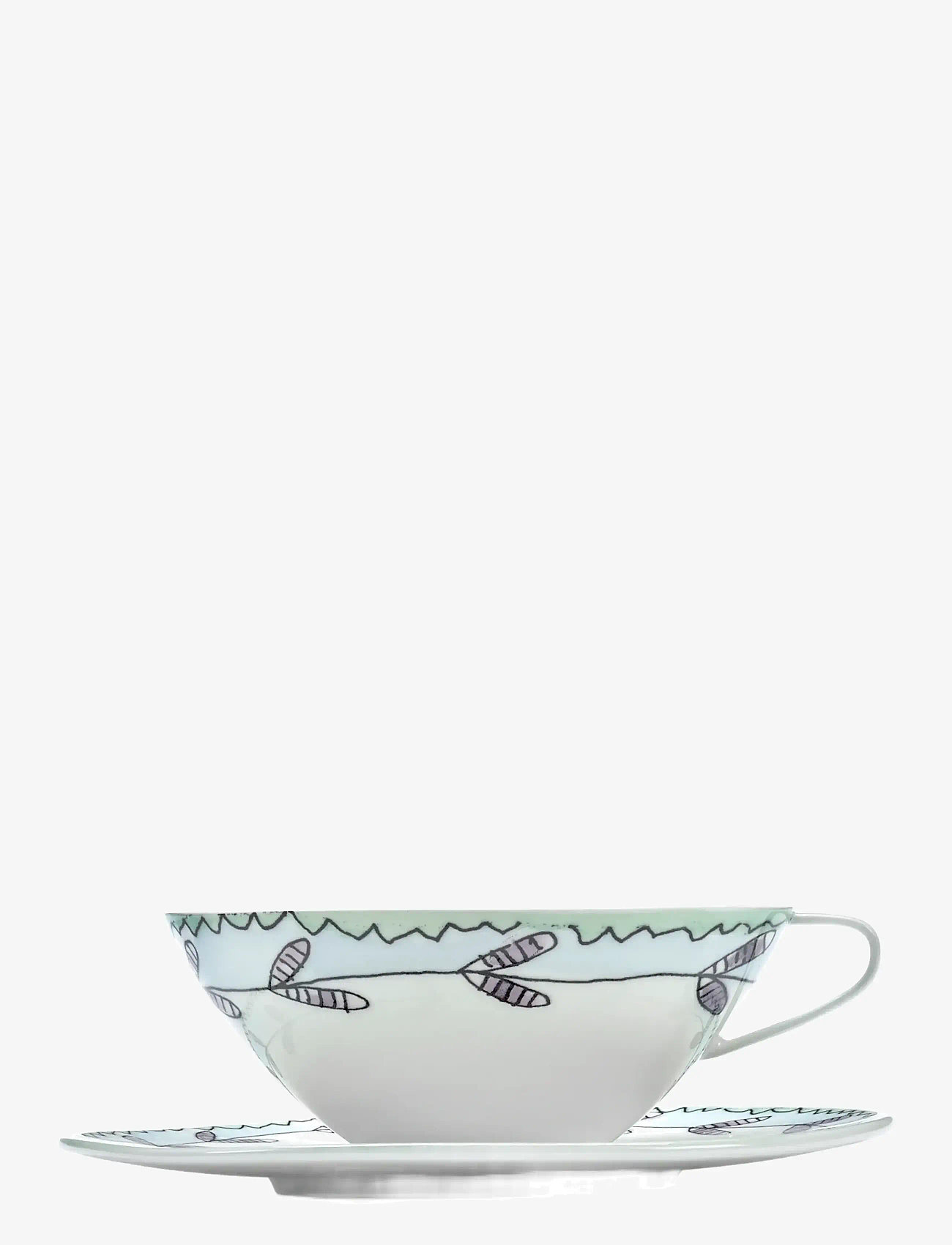 Serax - TEA CUP + SAUCER ANEMONE MILK MF set/2 - køb efter pris - red blue - 2