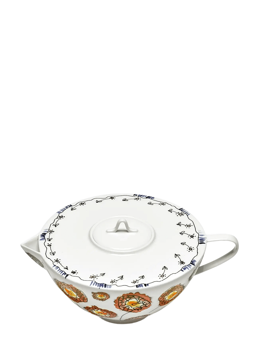 Serax - Serax Marni Midnight Flowers Tea Pot D16cm Anemone milk - teekannen - red blue - 1