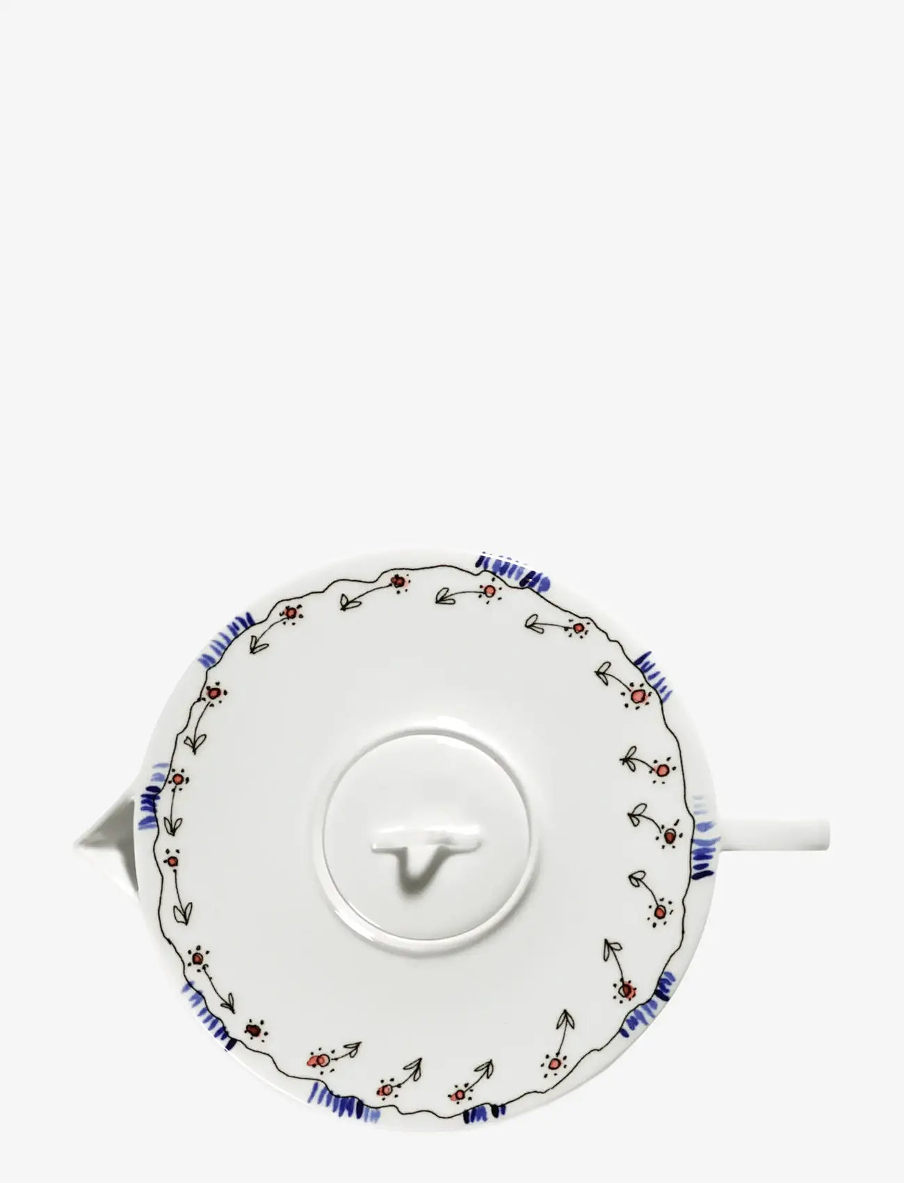 Serax - Serax Marni Midnight Flowers Tea Pot D16cm Anemone milk - tekander - red blue - 2