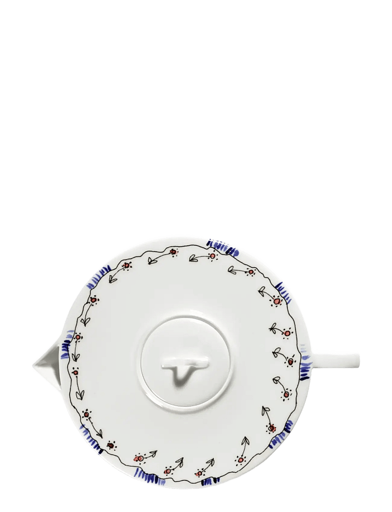 Serax - Serax Marni Midnight Flowers Tea Pot D16cm Anemone milk - teekannud - red blue - 2