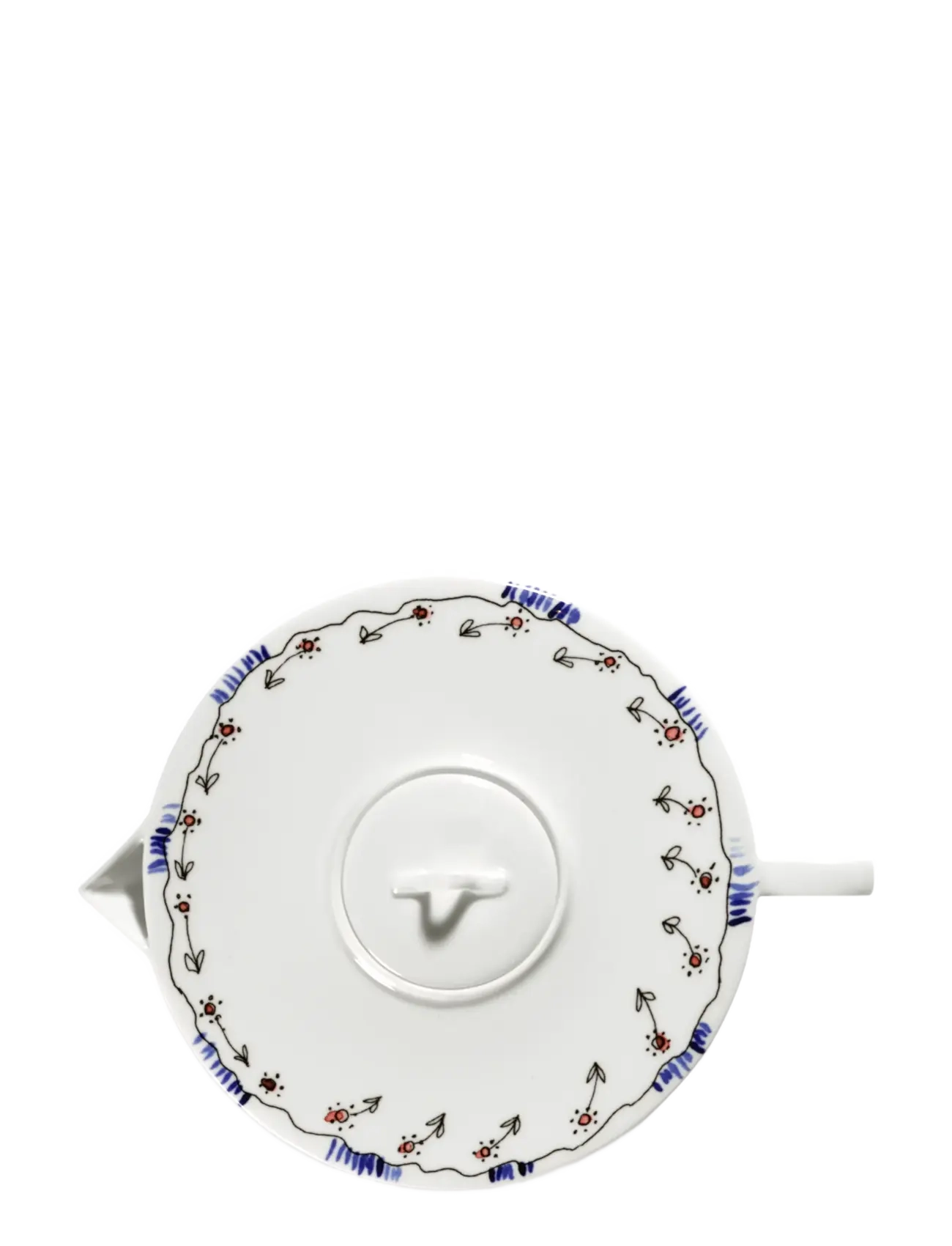Serax - Serax Marni Midnight Flowers Tea Pot D16cm Anemone milk - théières - red blue - 2
