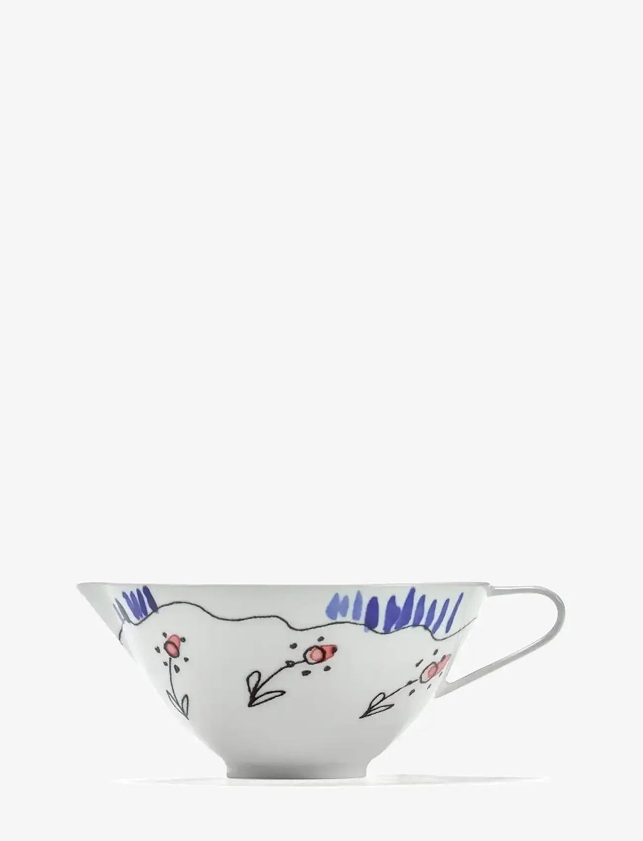 Serax - Serax Marni Midnight Flowers Jug Anemone D9.80cm Anemone milk - mælkekander - red blue - 2