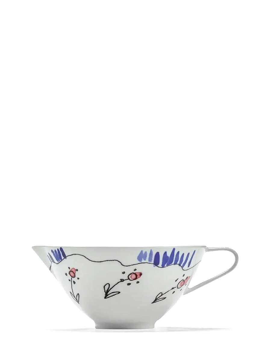 Serax - Serax Marni Midnight Flowers Jug Anemone D9.80cm Anemone milk - piimakannud - red blue - 2