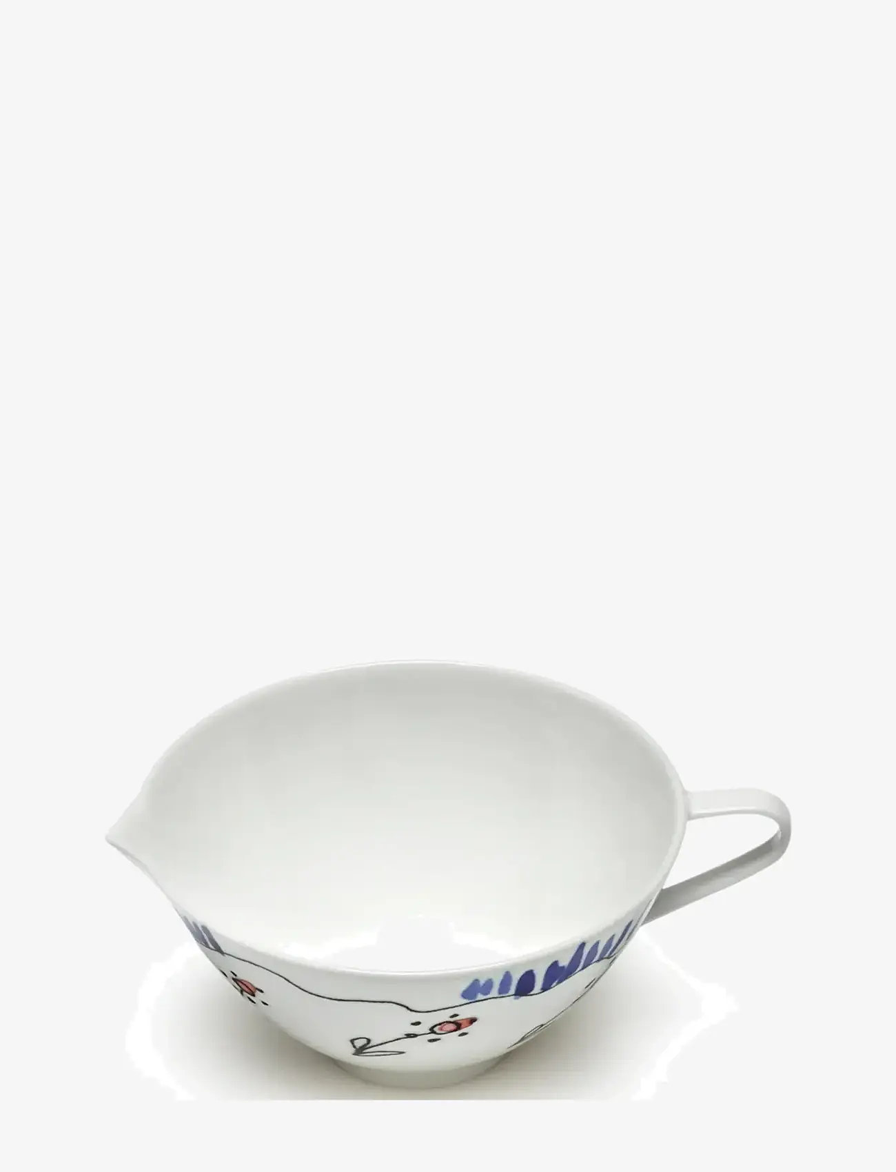 Serax - Serax Marni Midnight Flowers Jug Anemone D9.80cm Anemone milk - mælkekander - red blue - 3