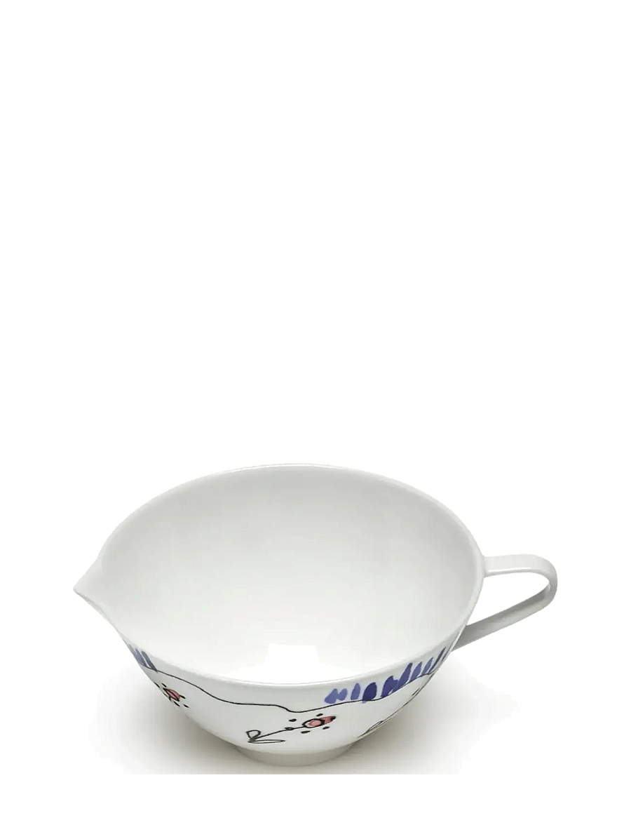 Serax - Serax Marni Midnight Flowers Jug Anemone D9.80cm Anemone milk - piimakannud - red blue - 3
