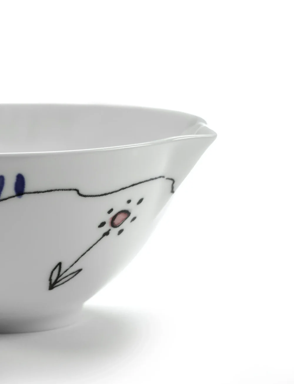 Serax - Serax Marni Midnight Flowers Jug Anemone D9.80cm Anemone milk - nach preis einkaufen - red blue - 4