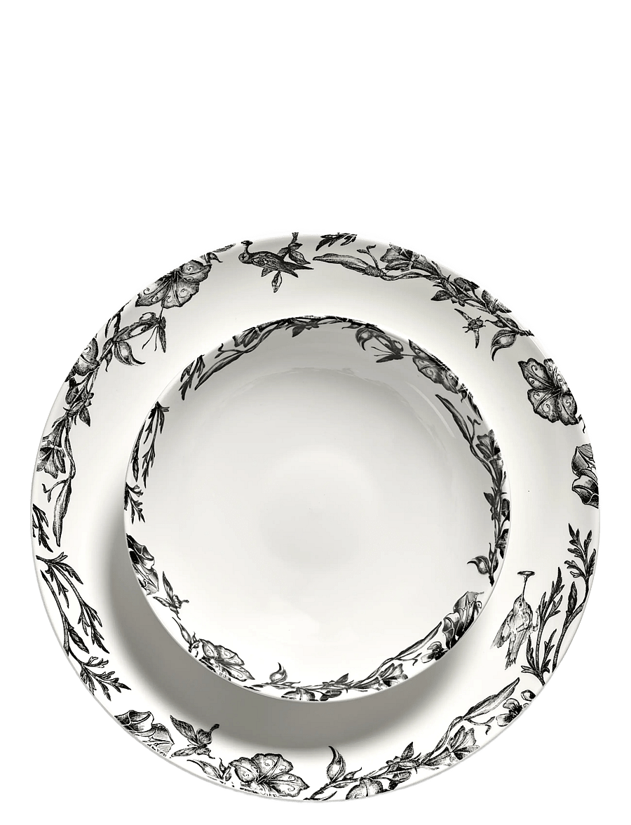 Serax - LOW BOWL L ENCHANTED GARDEN UNITY SET/2 - serviravimo dubenėliai - white - 1