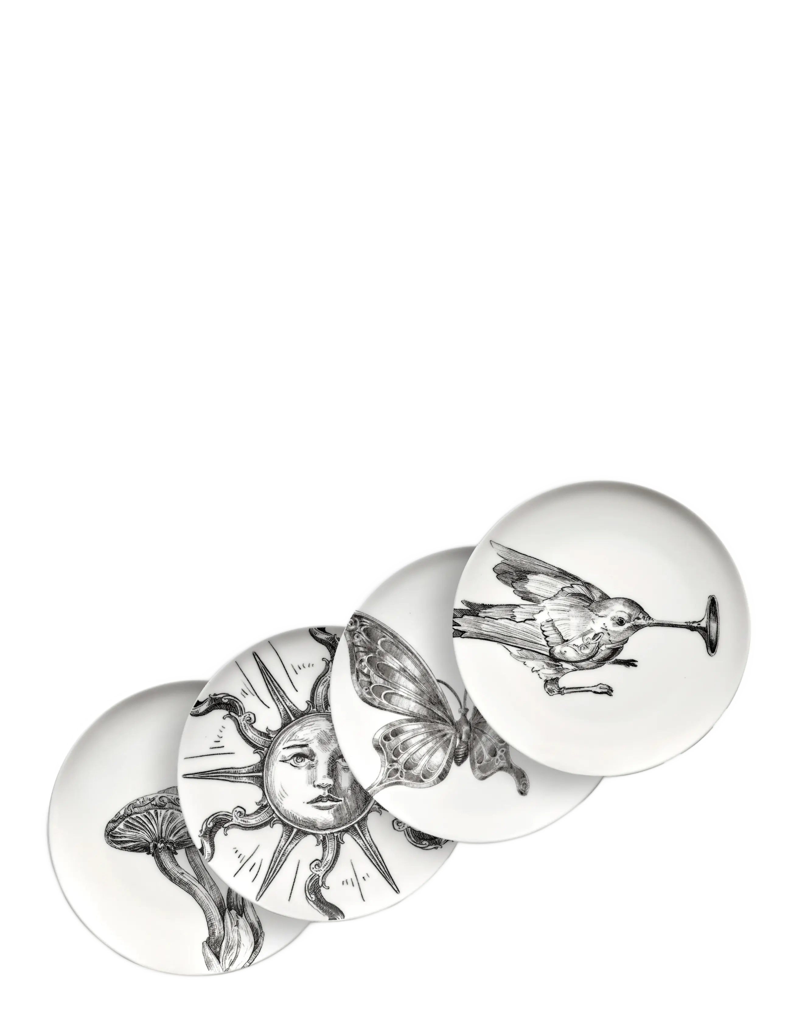 Serax BREAD PLATE SET/4 UNITY - Lautaset - WHITE / white