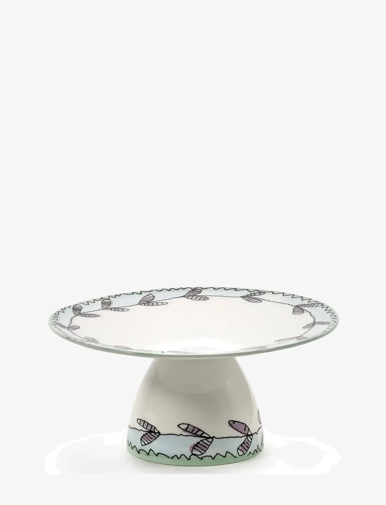 Serax - CAKE STAND S BLOSSOM MILK MF - cake platters - pink blue - 0