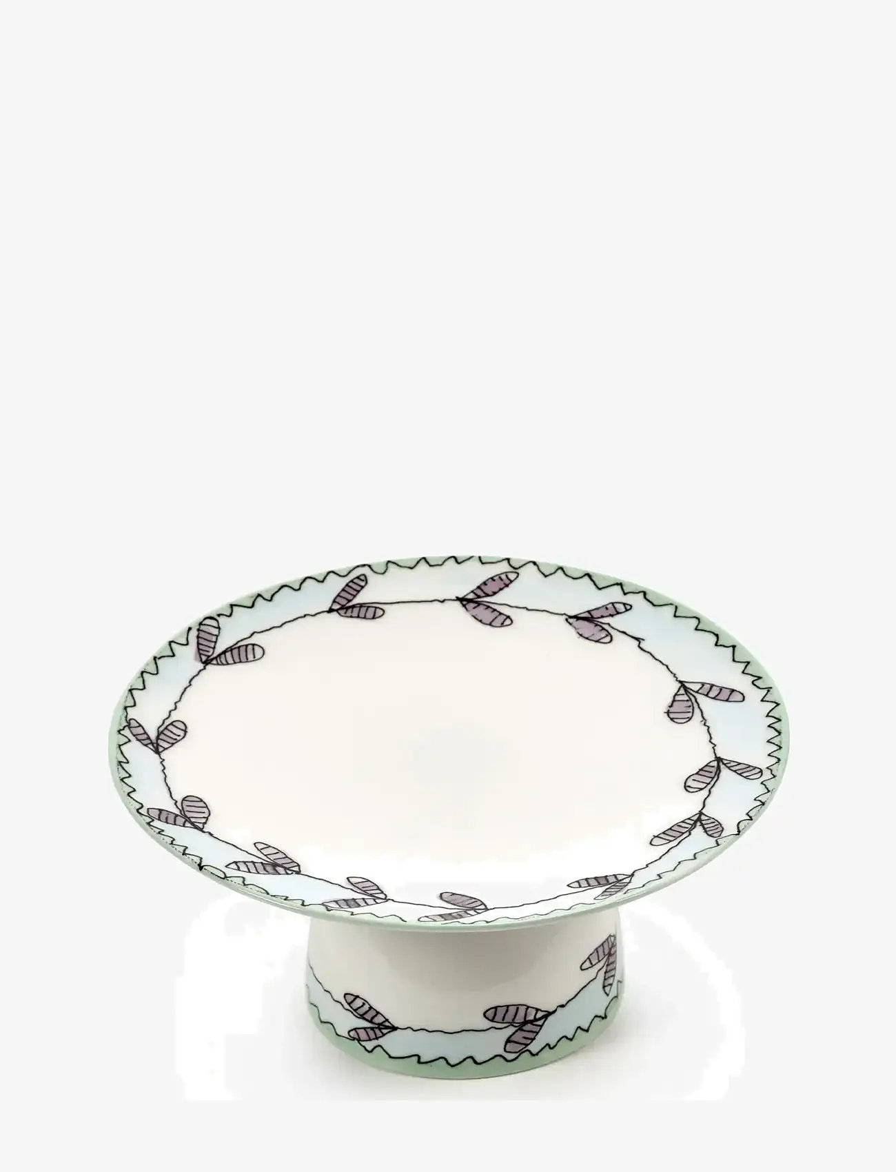 Serax - CAKE STAND S BLOSSOM MILK MF - cake platters - pink blue - 1