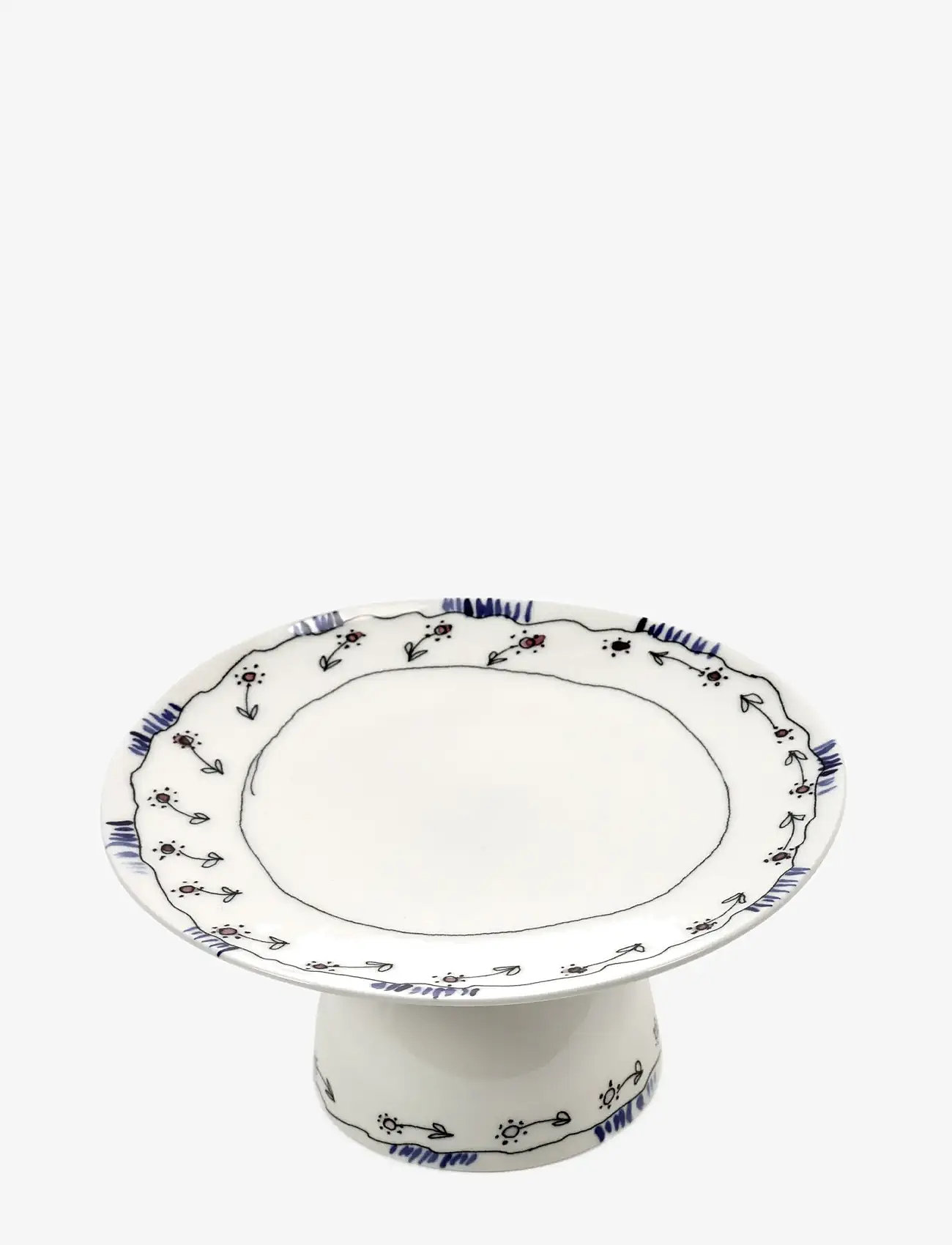 Serax - CAKE STAND S BLOSSOM MILK MF - kuchenplatten - red blue - 0