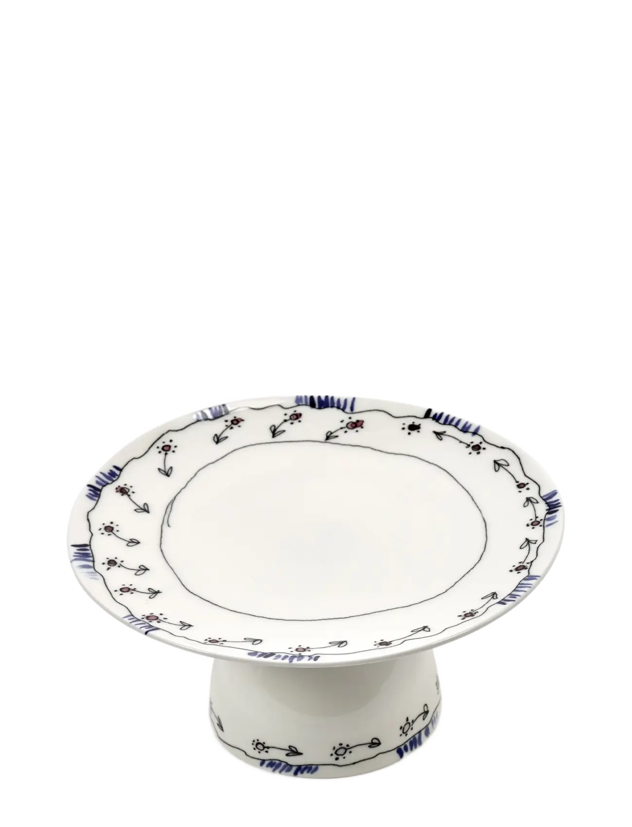 Serax CAKE STAND S BLOSSOM MILK MF - Serax - RED BLUE / cream