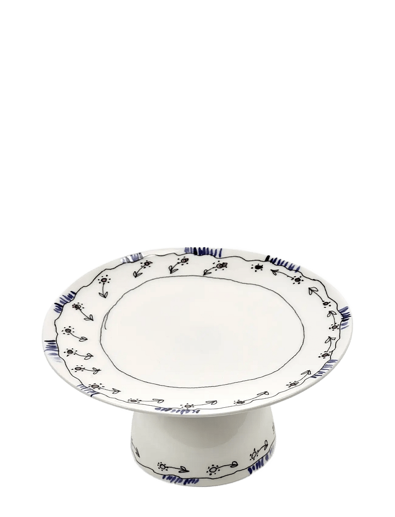 Serax - CAKE STAND S BLOSSOM MILK MF - kuchenplatten - red blue - 0