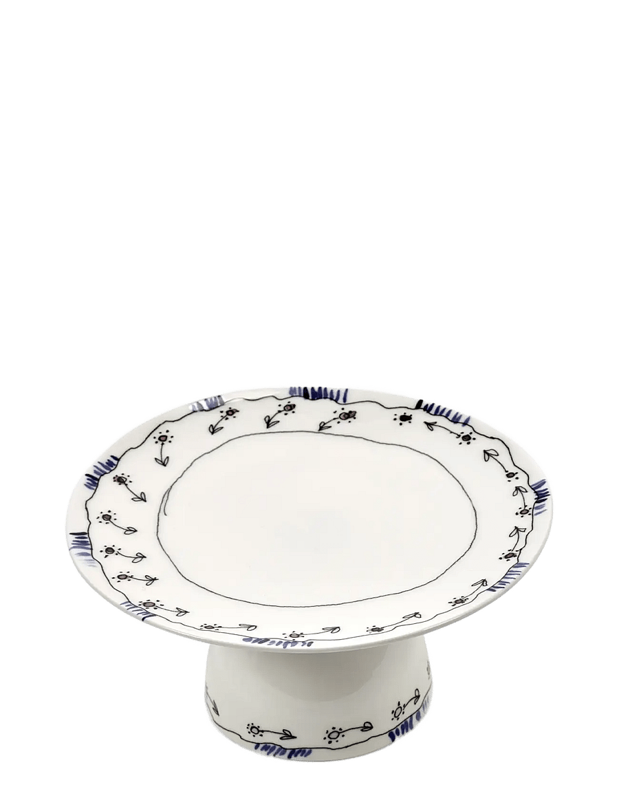 Serax - CAKE STAND S BLOSSOM MILK MF - kuchenplatten - red blue - 0