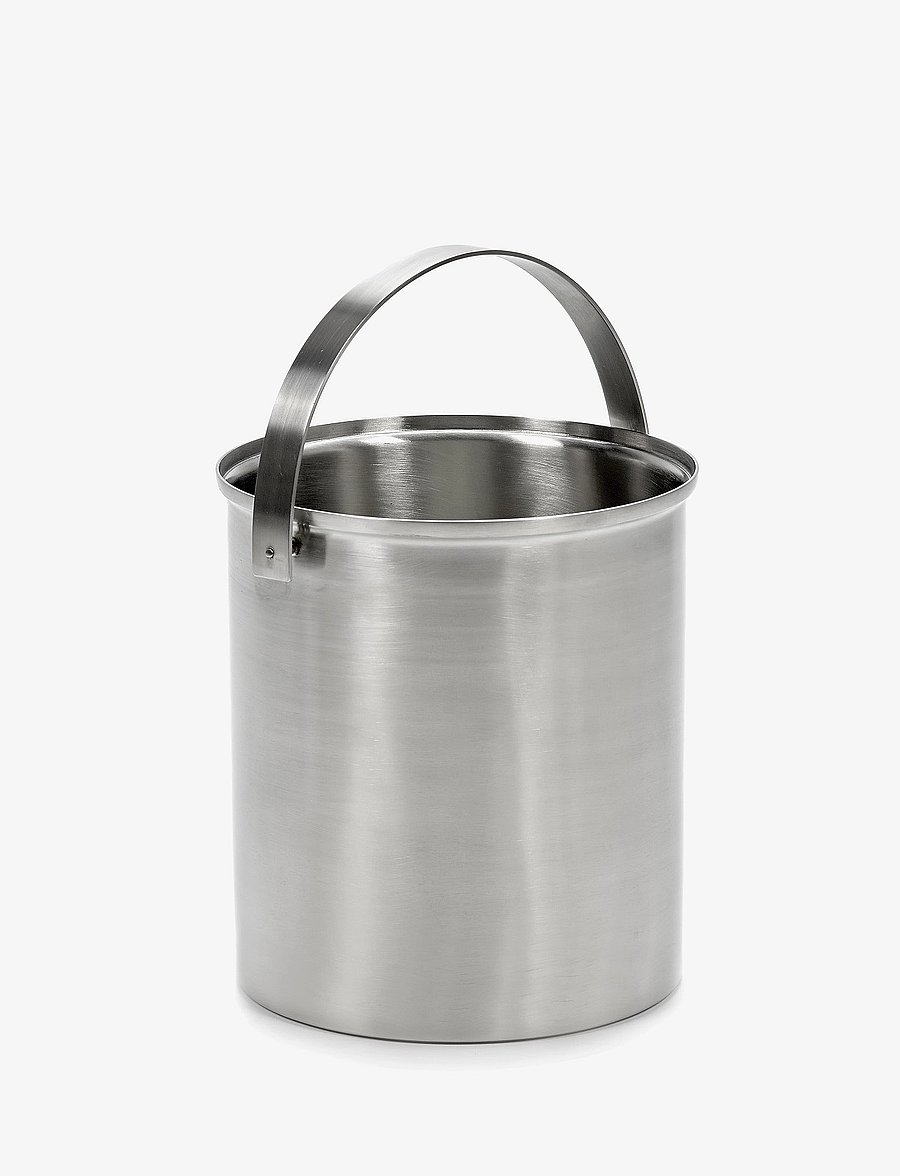 Serax - ICE BUCKET M BRUSHED STEEL - jää-ämbrid - steel grey - 0