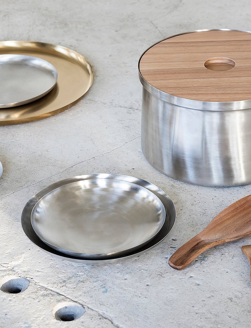 Serax - ICE BUCKET L BRUSHED STEEL - eiseimer - steel grey - 1