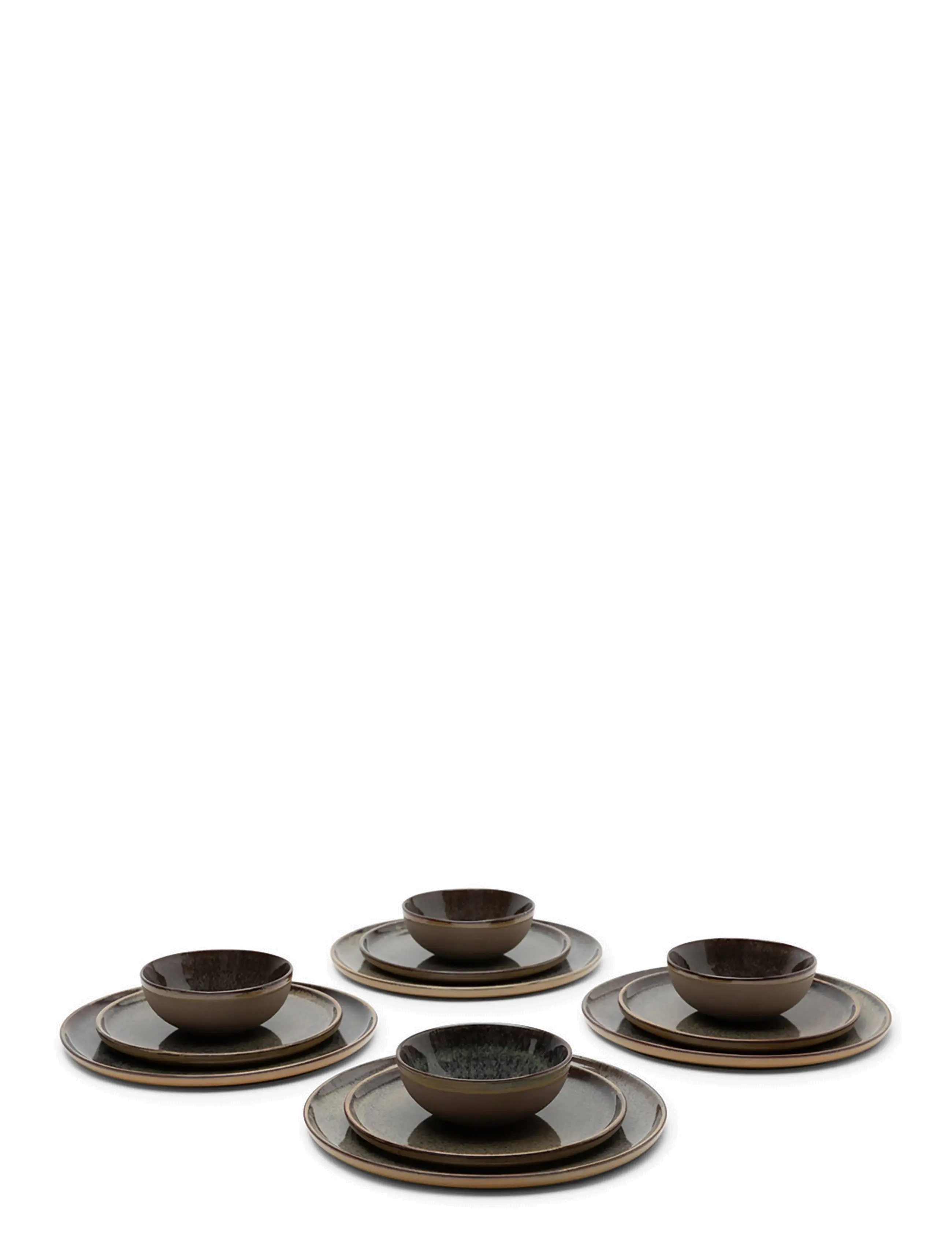 Serax - STARTSET 12 PCS INDI GREY SURFACE - geschirrsets & geschirrservice - grey - 3