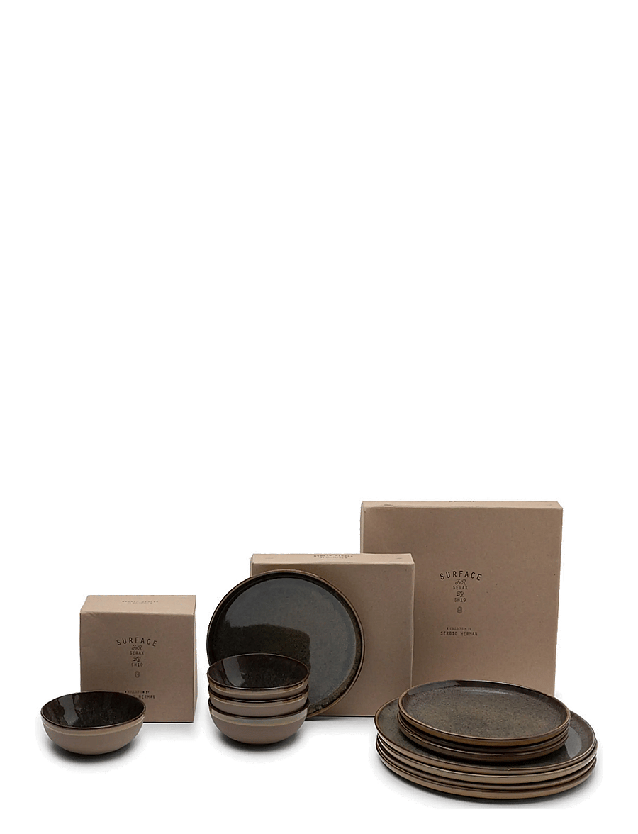 Serax - STARTSET 12 PCS INDI GREY SURFACE - geschirrsets & geschirrservice - grey - 5