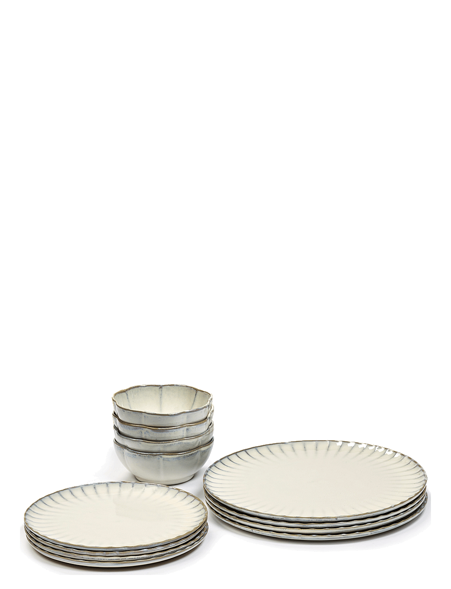 Serax - STARTSET 12 PCS WHITE INKU - geschirrsets & geschirrservice - white - 1