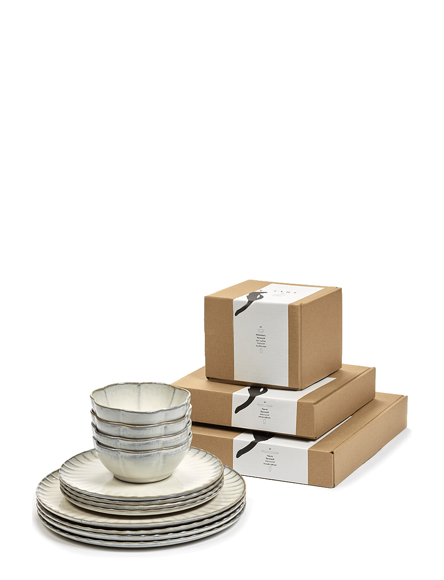 Serax - STARTSET 12 PCS WHITE INKU - geschirrsets & geschirrservice - white - 3