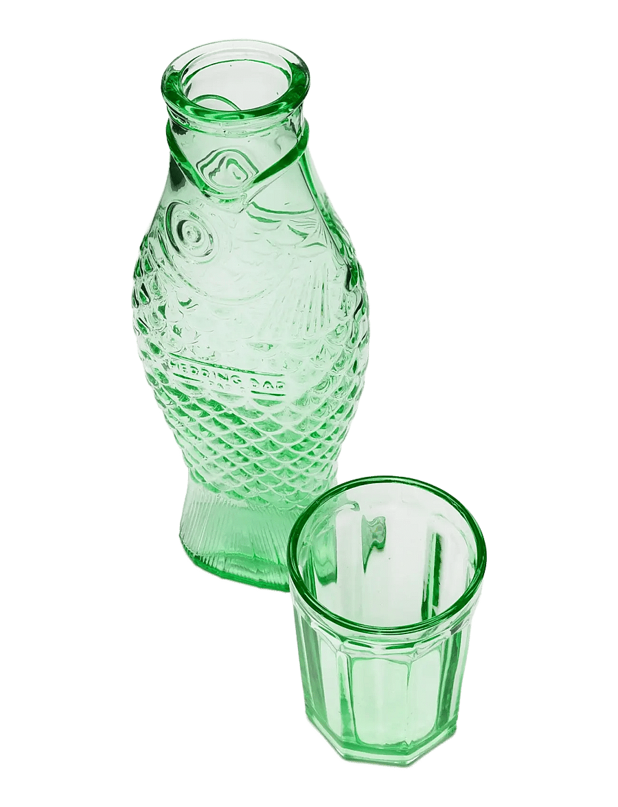 Serax - GIFTSET 5 PCS GLASS FISH & FISH - wasserkaraffen - green - 1