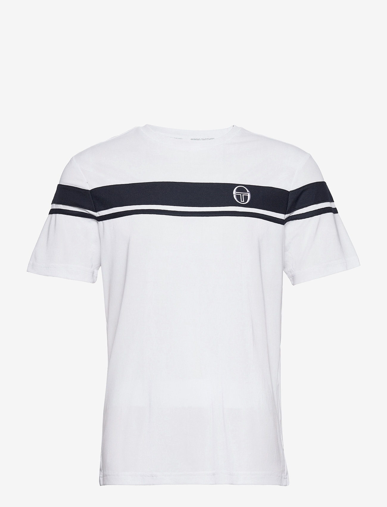 Sergio Tacchini - YOUNG LINE PRO T-SHIRT - short-sleeved t-shirts - white/navy - 0