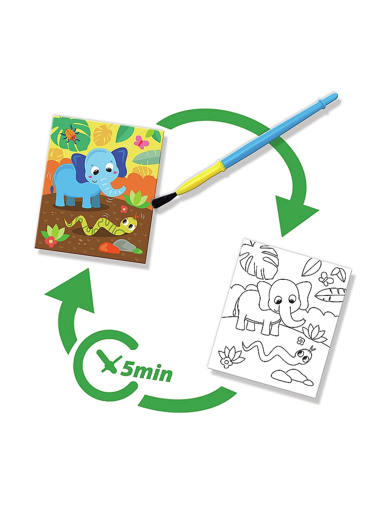 SES Creative - Colouring with Water - Safari Colouring Book - värvimis- & käsitööraamatud - multi - 2