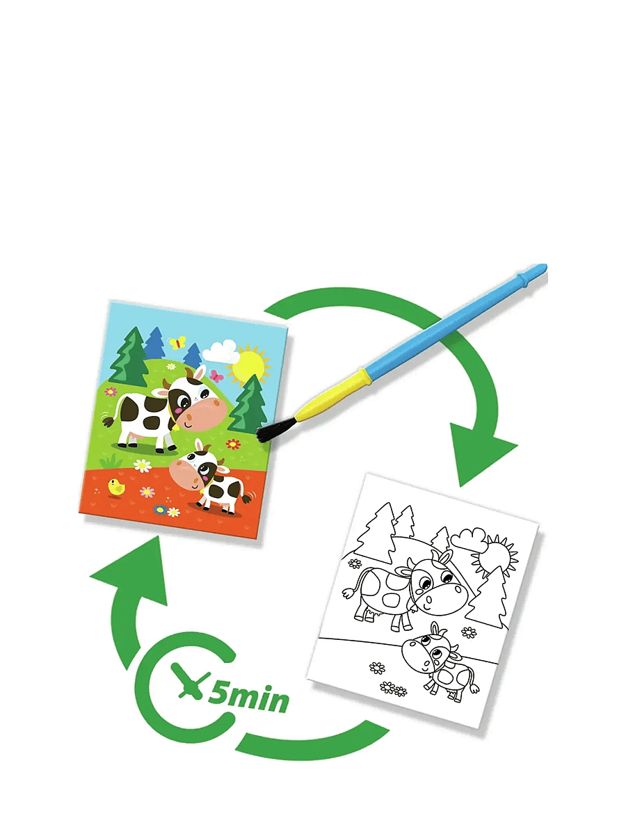 SES Creative - Colouring with Water - Farm Colouring Book - mal- & bastelbücher - multi - 3