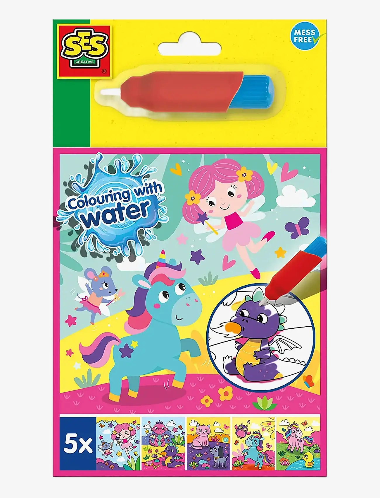 SES Creative - Colouring with Water - Fantasy Colouring Book - multi - 1